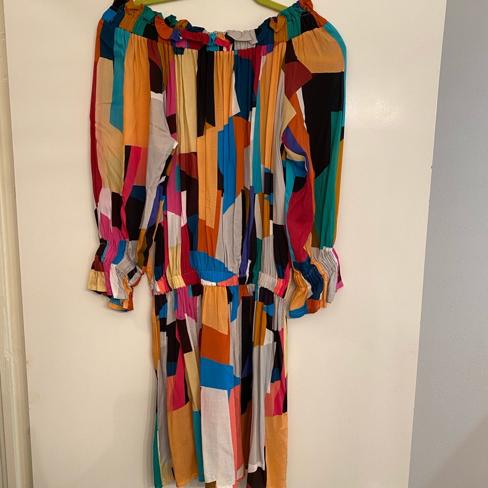 Off the shoulder, cinched waist, Fresha dress